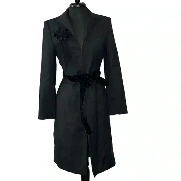 Anne Klein Jackets & Blazers - Anne Klein Floral Appliqué Suit Coat Size S